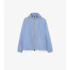 Nylon-Kapuzenjacke mit Karoband