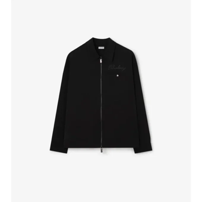 Nylon-Overshirt mit Reißverschluss