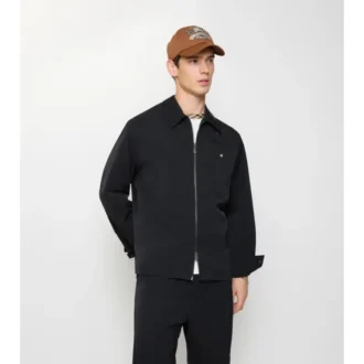 Nylon-Overshirt mit Reißverschluss