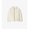 Nylon-Steppjacke mit Karomuster