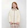Nylon-Steppjacke mit Karomuster