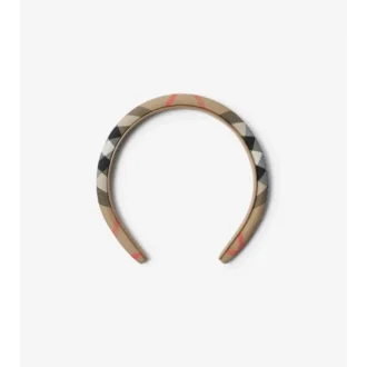 Nylon-Stirnband mit Karomuster