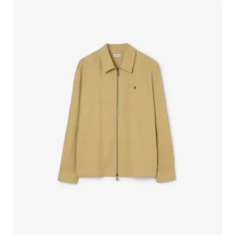 Overshirt aus Baumwolle mit Karomuster und Reißverschluss