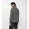 Overshirt aus Wolle mit Karomuster