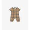 Playsuit aus Baumwolle mit Karomuster