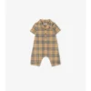 Playsuit aus Baumwolle mit Karomuster