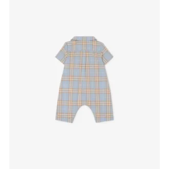 Playsuit aus Baumwolle mit Karomuster
