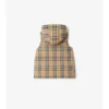 Puffer-Weste aus Nylon mit Karomuster