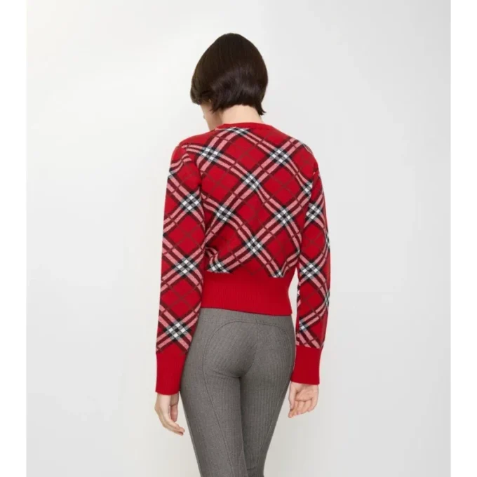 Pullover aus Woll-Kaschmir-Mischung mit Karomuster