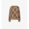 Pullover aus Wolle-Mohair-Mischung mit Karomuster
