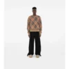 Pullover aus Wolle-Mohair-Mischung mit Karomuster