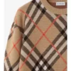 Pullover aus Wolle-Mohair-Mischung mit Karomuster