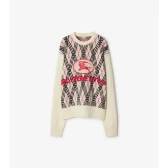 Pullover aus Wollmischung mit Argyle-Karomuster