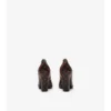 Pumps aus Leder mit Karomuster
