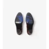 Pumps aus Leder mit Karomuster