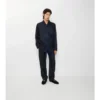 Pyjama-Hose aus Seide mit Sonnenblumenmuster