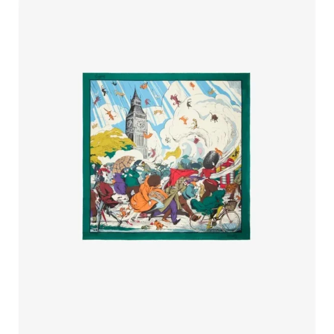 Raining Cats and Dogs  Seidenschal