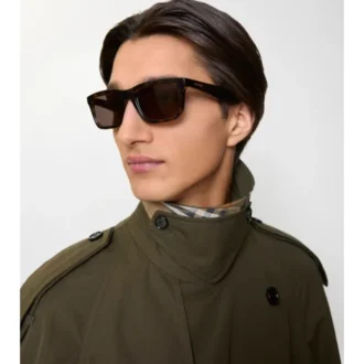 Rechteckige Sonnenbrille mit Logo 