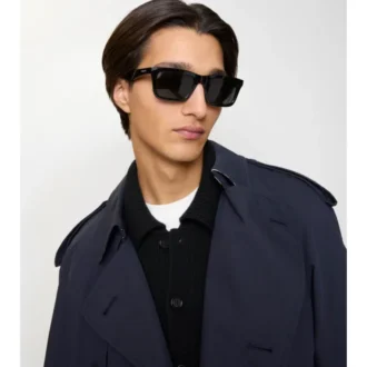 Rechteckige Sonnenbrille mit Logo 
