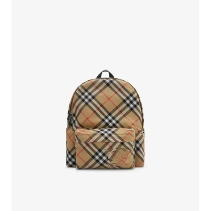Rucksack mit kleinem Karomuster