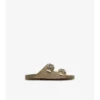 Sandalen aus Wildleder mit Karomuster