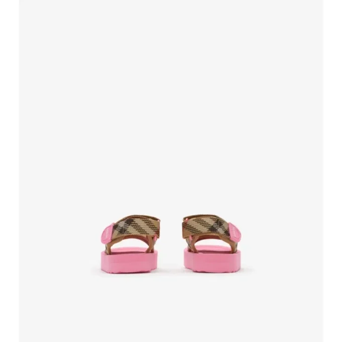 Sandalen mit Karomuster