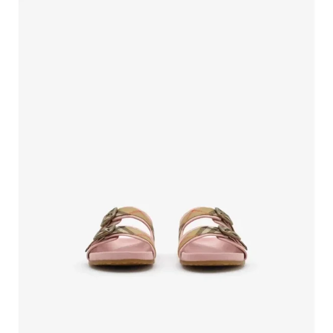 Sandalen „Urchin“ aus Wildleder mit Karomuster