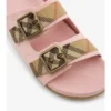 Sandalen „Urchin“ aus Wildleder mit Karomuster