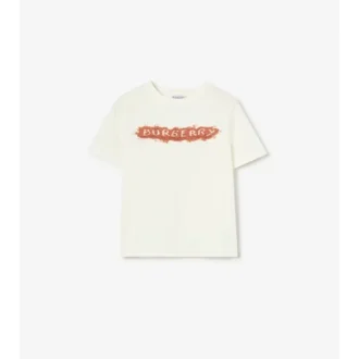 Sandy Logo Baumwoll-T-Shirt