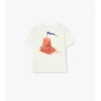 Sandy Logo Baumwoll-T-Shirt