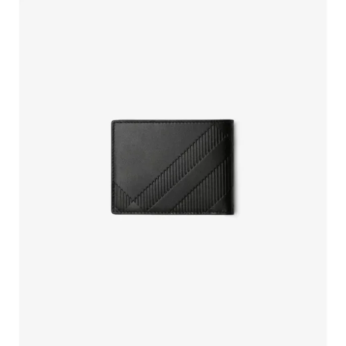 Schlanke Brieftasche mit Karomuster