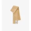 Schmal karierter Shearling-Schal