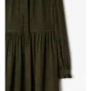 Seidenkleid mit Blattmuster
