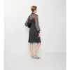 Seidenkleid mit zierlichem Blumenmuster