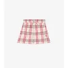 Shorts aus Baumwoll-Karostoff