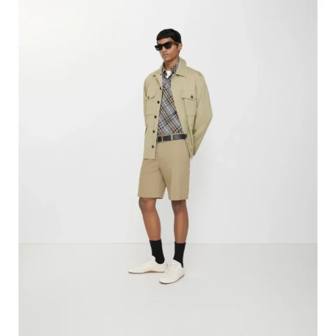 Shorts aus Baumwolltwill