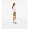 Shorts aus Baumwoll-Karostoff