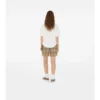 Shorts aus Baumwoll-Karostoff