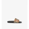 Slides mit Vintage Check-Muster