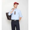 Slim-Fit-Hemd aus Baumwoll-Oxford