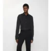Slim-Fit-Smokinghemd aus Baumwolle