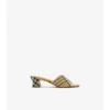 Sloane-Pantoletten mit Strass-Karomuster