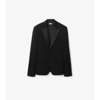 Smokingjacke aus Grain-de-Poudre-Wolle