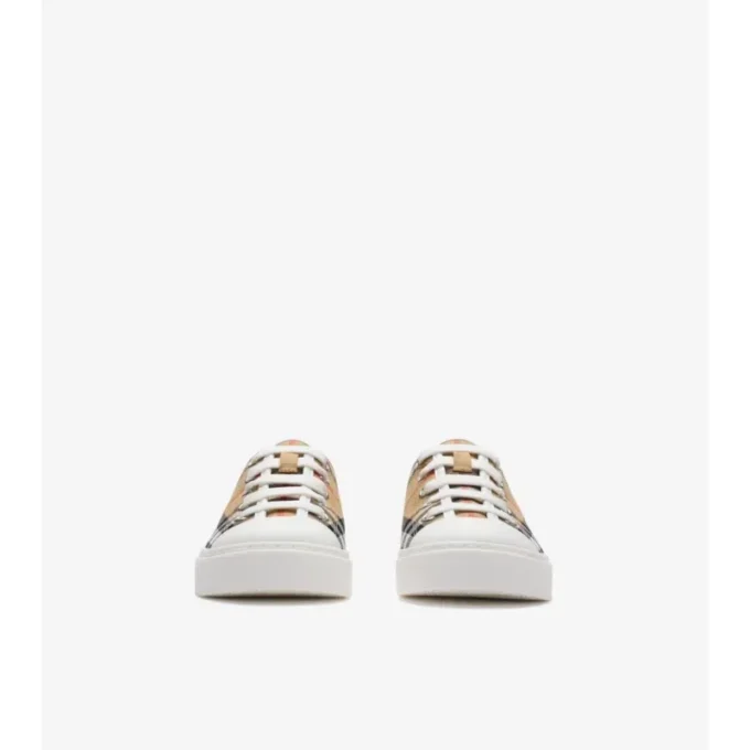 Sneaker aus Baumwoll-Karostoff