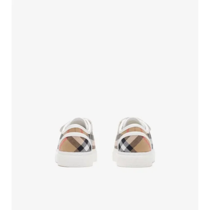 Sneaker aus Baumwoll-Karostoff