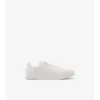 Sneaker aus geprägtem Leder mit Karomuster 