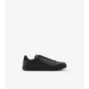 Sneaker aus geprägtem Leder mit Karomuster 