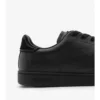 Sneaker aus geprägtem Leder mit Karomuster 