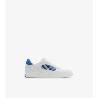 Sneaker aus Leder mit Karomuster