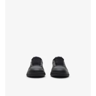 Sneaker aus Leder mit Karomuster